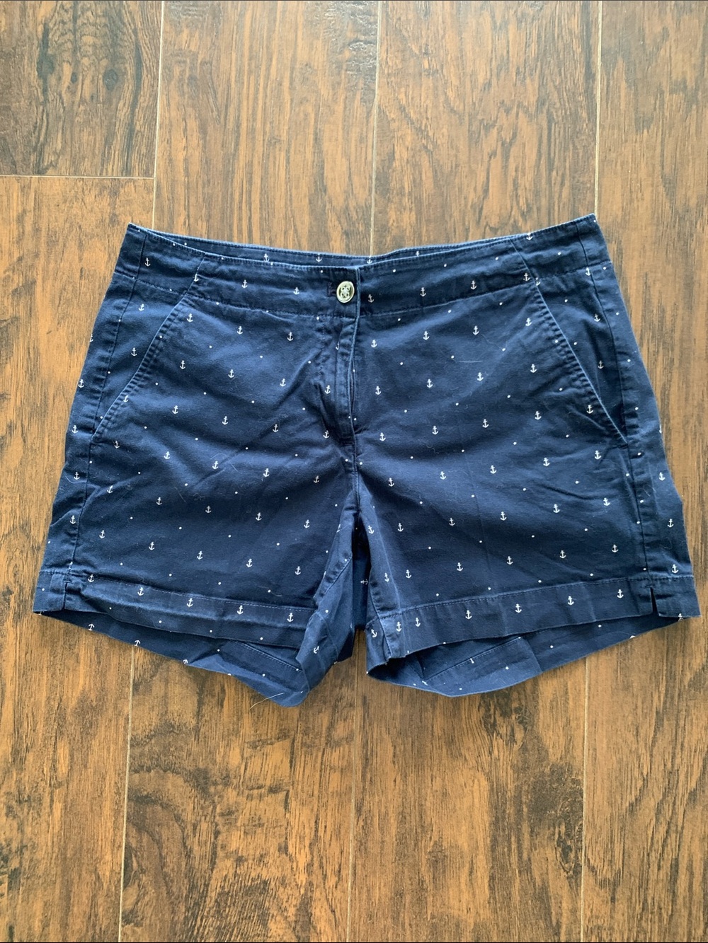 Nautica Navy Anchor-Print Shorts